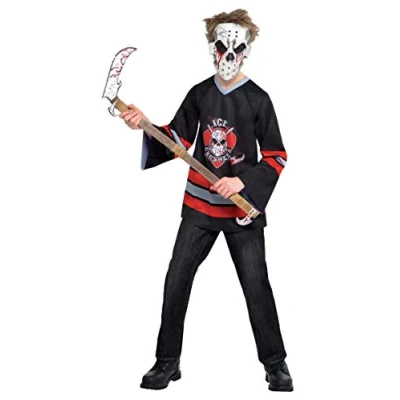 Image of (BOX12) (999650) Child Boys Bloody Face Off Costume (14 16yr)
