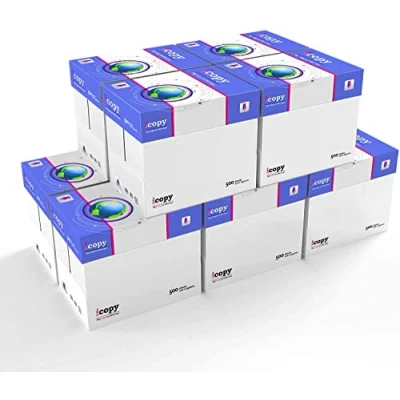 Image of icopy Office Paper A4 White Printer Copier 1 Ream of 500 Sheets (80gsm) Multifunction Laser Inkjet (50, A4)