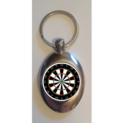 Image of DottsMusic Dartboard Shopping Trolley Token (£1 Coin) Keyring