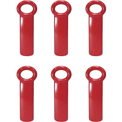 Image of Brix 70712 JarKey Jar Opener Pack of 6 Red