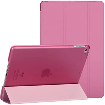 Image of For Apple iPad Mini 1/2/3 Smart Magnetic Stand Case with Automatic Wake/Sleep (Pink)