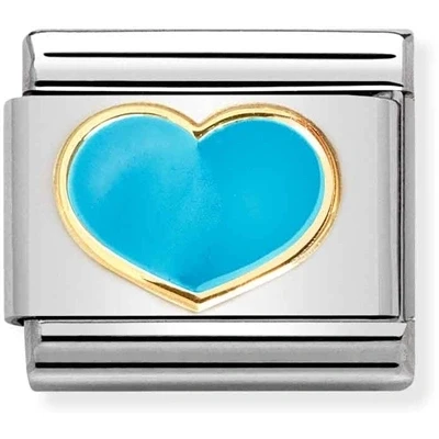 Image of Nomination Turquoise Heart Charm