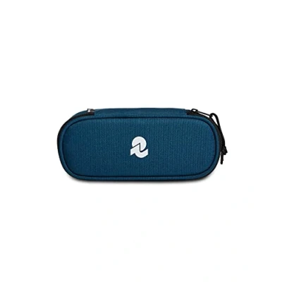 Image of Invicta Round Plus Twist Eco Material Case Green with Pen Compartment, Blue, Standard Size, Casual
