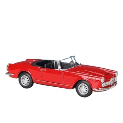 Image of LUgez Scale Diecast Car 1:24 For Alfa Romeo 2600 Spider Alloy Sports Model Metal Classic Vehicles Collectible vehicle