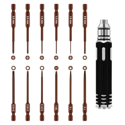 Image of DJI Repair Screwdrivers Tool Set for Air 2/2S/3 Mavic 2/3 Phantom 3 4/4 Pro Mini 2/SE Spark Avata Drone and Other RC Car Model Quadcopter Boat Home Appliances 12 in 1