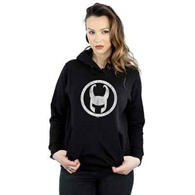 Image of Marvel Women&#039;s Loki Icon Hoodie Black Large