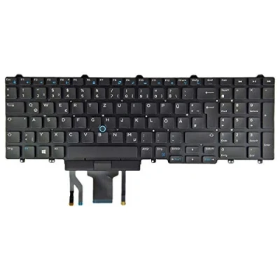 Image of Dell New Genuine Latitude E5550/70 Precision 3510 Backlit German Keyboard: 2R2P6 / 02R2P6
