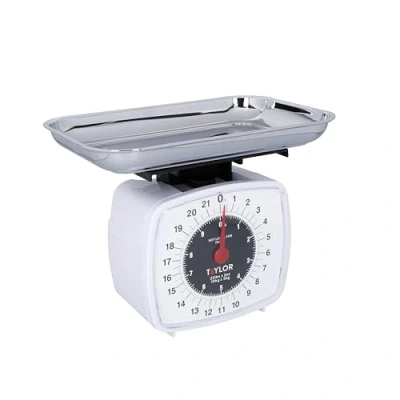 Image of Taylor Mechanical Food Scale, Highly accurate Kitchen High Capacity Digital Scale up to 10kg, Gift Boxed, White