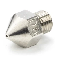 Image of micro swiss Plated Wear Resistant Nozzle for Creality CR 10S Pro/CR 10 MAX Original hotend ONLY (M6x.75mm Threads) .6mm