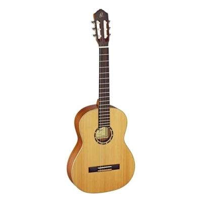 Image of Ortega Guitars R131 Family Series Pro Nylon 6 String Guitar with Solid Cedar Top, Mahogany Body, Satin Finish