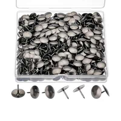 Image of Mr. Pen Thumb Tacks, 500 Pack Black Metal Flat Push Pin, Tack for Bulletin Board