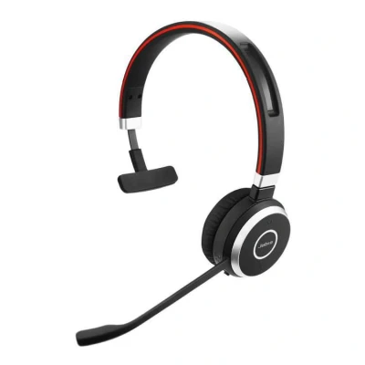 Image of Jabra Evolve 65 SE Wireless Mono Bluetooth Headset with Noise Cancelling Mic and Long Lasting Battery Unified Communications Certified for Zoom, Unify other leading platforms Black