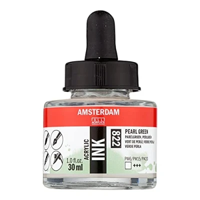 Image of Amsterdam Acrylic Ink 30ml (822 Pearl Green)