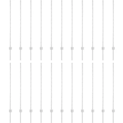 Image of vidaXL Fence Posts 44 pcs U Channel Silver 160 cm Steel