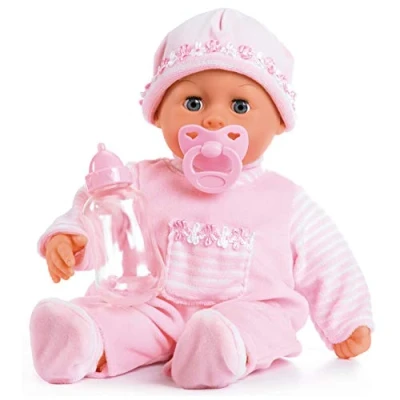 Image of Bayer Design 93824CK Baby Doll Interactive, function, talking, with sounds, soft body, 38cm