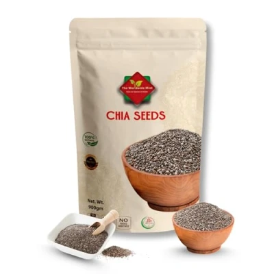 Image of Chia Seeds (900g / 31.75 oz) Raw Pure and Natural Vegan Gluten Free GMO Premium Quality Source of Fibre No Additives Authentic