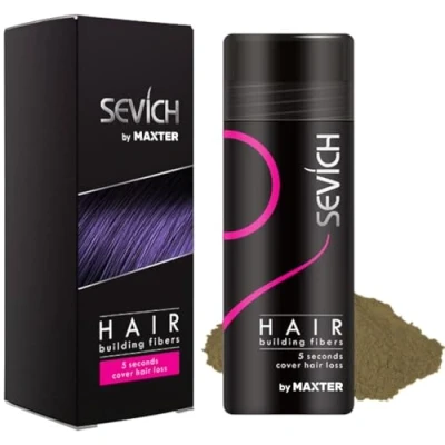 Image of Hair Fibres for Men &amp; Women Natural Powder Building, Thickening and Loss Coverage in 30 Seconds (Light Brown 25g)
