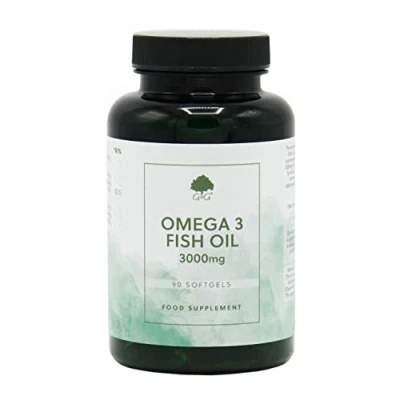 Image of Omega 3 Fish Oil 3000mg of per Softgel Dose 90 Softgels Source EPA and DHA G&amp;G Vitamins