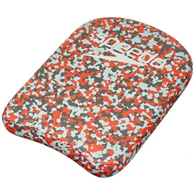 Image of Speedo Unisex EVA Kickboard, Lava Red/Chill Blue/Grey