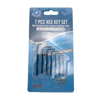 Image of Buwei New 7Pcs 0.7mm 3mm Mini Hexagon Hex Allen Key Set Wrench Screwdriver Tool Kit