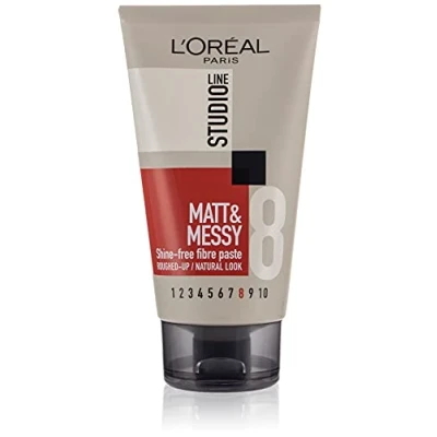 Image of L&#039;Oreal Paris Studio Line Shine Free Fibre Paste For Matt and Messy Look, 150 ml (Pack of 1)