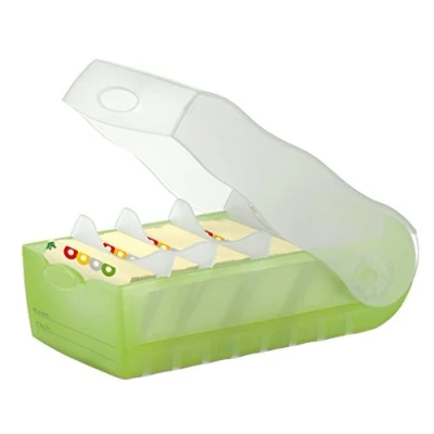 Image of HAN 998 603, CROCO Flashcard Index Box. For learning vocabulary in an ingeniously simple way, A8, translucent green
