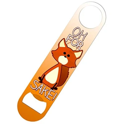Image of Grindstore For Fox Sake Bar Blade Bottle Opener White 18x4cm