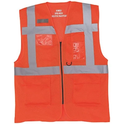 Image of Yoko Mens Cool Mesh Hi Vis Safety Vest (L) (Hi Orange)