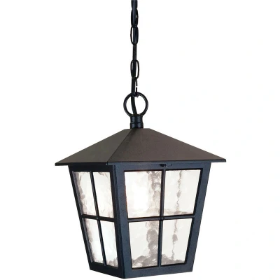 Image of Canterbury 1 Light Outdoor Wall Lantern Black IP43, E27