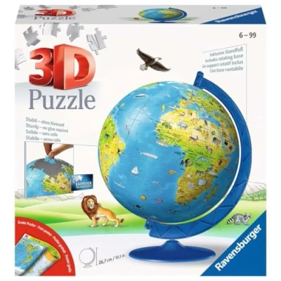 Image of Ravensburger 11160 Kindererde Tiger Children&#039;s Globe in German, Model Specific