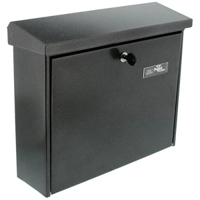 Image of Burg Wächter Letter box, A4 drop format, EU standard EN 13724, incl. 2 keys, galvanized steel, journal 5867 E, iron, with cylinder lock