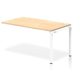 Image of Impulse Bench Single Row Ext Kit 1400 White Frame Desk Maple