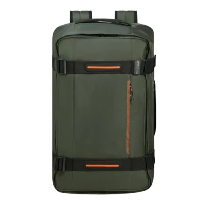 Image of American Tourister Urban Track Travel Backpack, 55 cm, 44 L, Green (Dark Khaki), Reise Rucksack S (55 cm L), Bags
