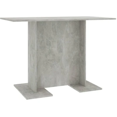Image of vidaXL Dining Table Concrete Grey 110x60x75 cm Engineered Wood