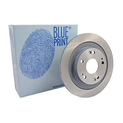 Image of 42510TV0E00, 42510TV0E01 Brake disc BLUE PRINT ADH243123 Rear Axle 276mm 10mm 5 Hole 114mm solid Coated HONDA: CIVIC 9, 9 Tourer
