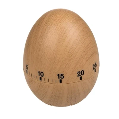 Image of Egg timer in wood look, kitchen timer,