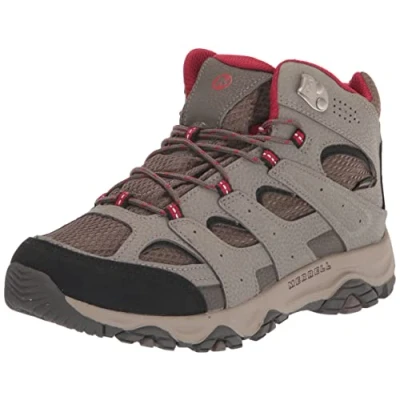 Image of Merrell Boys Moab 3 Mid Wtrpf Walking Shoe, Boulder, 6 UK