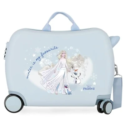 Image of Disney Frozen Adventure Of My Mind Children&#039;s Suitcase Blue 50 x 38 20 cm Rigid ABS Side Combination Closure 38L 3 kg 4 Wheels Hand Luggage