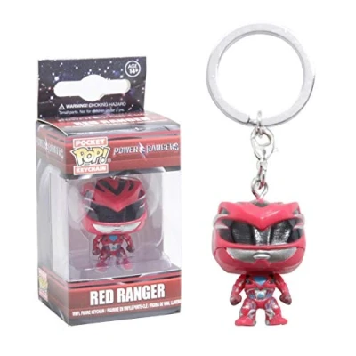 Image of Funko Power Rangers Movie 12346 Ranger Pocket Pop Keychain, Red