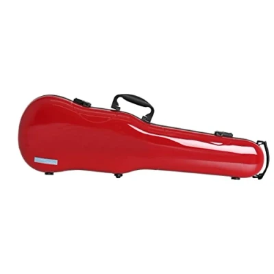 Image of GEWA AIR 1.7 Form Shaped Violin Case red high gloss, Made in Germany, with side handle