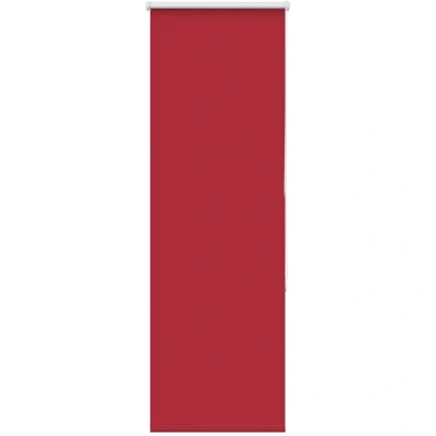Image of vidaXL Roller Blind Blackout Red 40x150 cm Fabric Width 35.7 Polyester