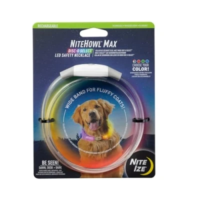 Image of NiteHowl® Max Rechargeable LED Safety Necklace Disc O Select™