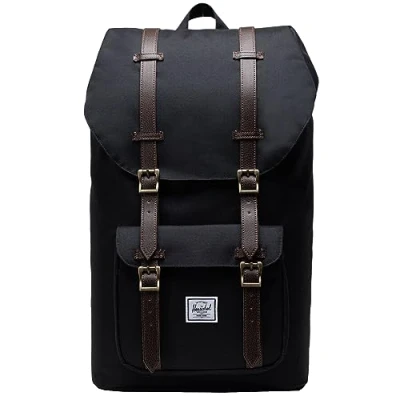 Image of HERSCHEL 10014 05634 Little America Backpack Unisex Black/Chicory Coffee