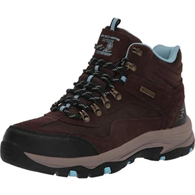 Image of Skechers Women&#039;s Trego Base Camp Hiking Boot, Chocolate, 2 UK