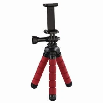 Image of Hama Flex Mini Tripod for Smartphone and GoPro, 14 cm, Red