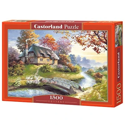 Image of Castorland CSC150359 Hobby Panoramic Cottage Jigsaw Puzzle, 1500 Pieces Set, Multicolour