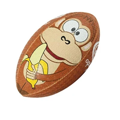 Image of Optimum Rugby Ball Balanced and Responsive for Accurate Handling Kicking of Top Performing Balls Perfect Training Gameplay 2 Ply 410g Monkey Midi