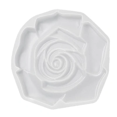 Image of Silicone Resin Moulds Rose Shape Cup Tray Molds for Epoxy Casting Craft Decorations