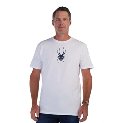 Image of Spyder Men&#039;s Carve S/S Basic Tee T Shirt, White, Large