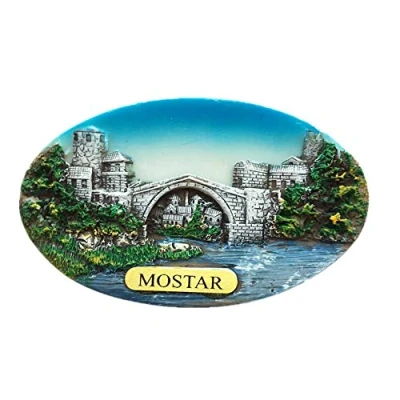 Image of 3D Bosnia and Herzegovina souvenir fridge magnet,Home &amp; kitchen decoration,Bosnia refrigerator magnet polyresin craft